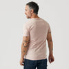 Heather Dusty Pink V Neck T Shirt