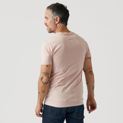 Classic V-Neck - Heather Dusty Pink