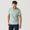 Heather Sage V Neck T Shirt