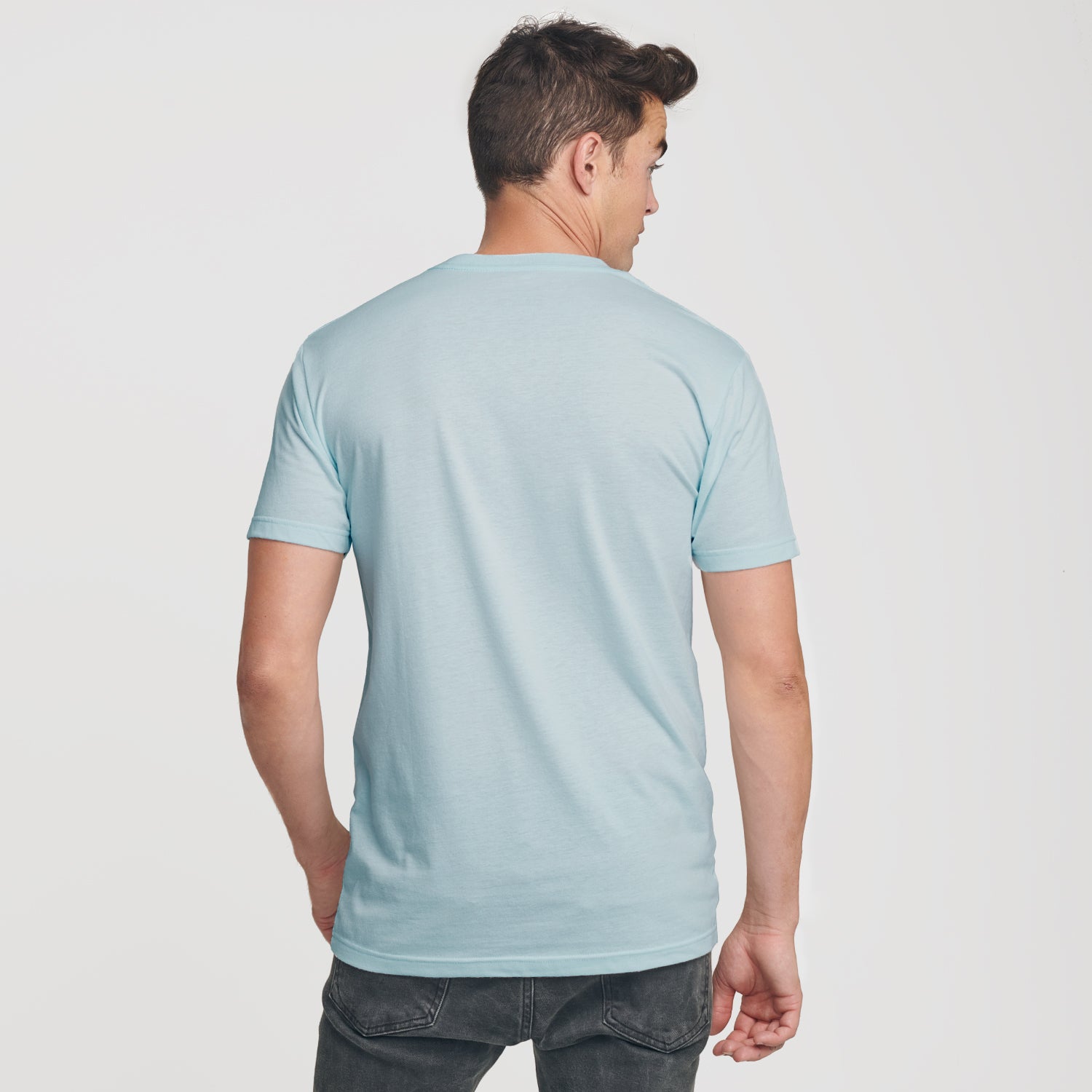 Light Blue V-Neck Shirt | Light Blue V-Neck T-Shirt | True Classic