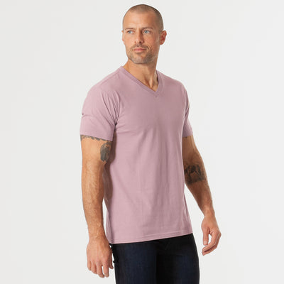 Classic V-Neck - Mineral Mauve