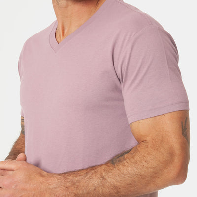 Classic V-Neck - Mineral Mauve