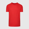 True Red V-Neck Tee against neutral backdrop.