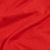 True Red V-Neck Tee, close-up of soft knit fabric.