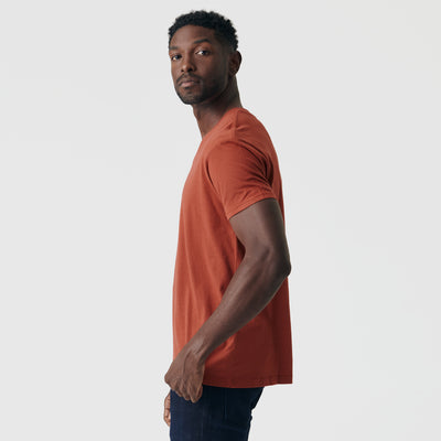 Classic V-Neck - Rust