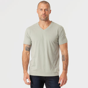 True ClassicSlate Green V-Neck T-Shirt