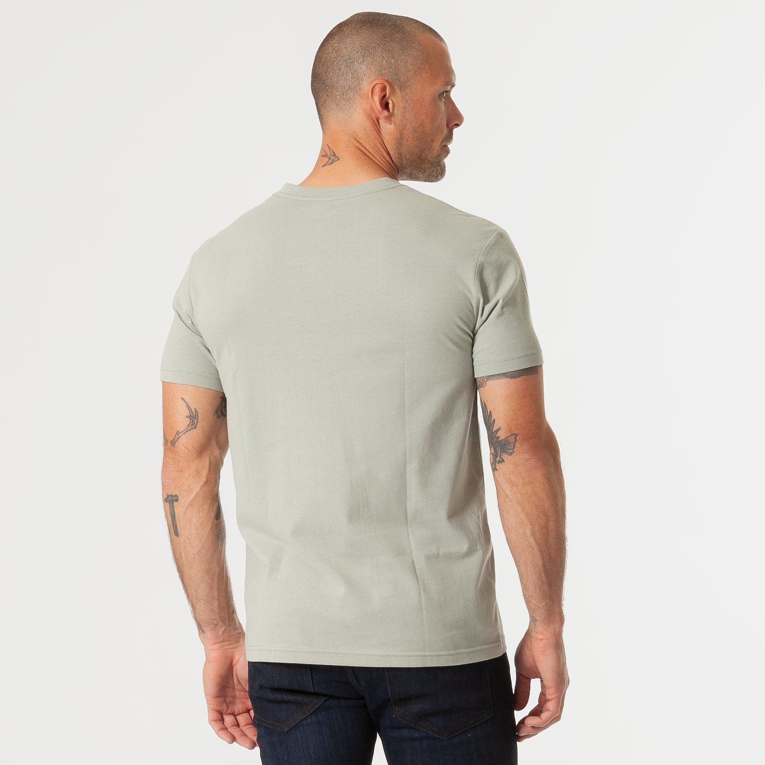 Slate Green V-Neck T-Shirt