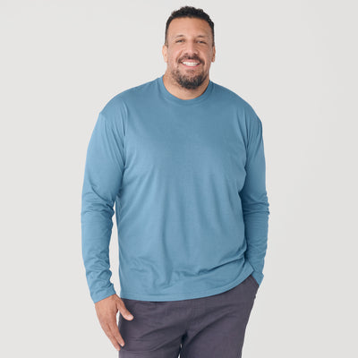 Classic Long Sleeve Crew Neck - Bluestone