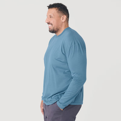 Classic Long Sleeve Crew Neck - Bluestone
