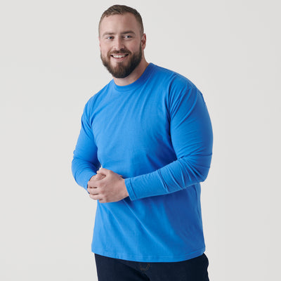 Classic Long Sleeve Crew Neck - Periwinkle Blue