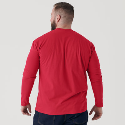 Raspberry Classic Long Sleeve Crew Neck
