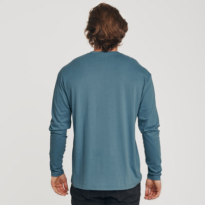Classic Long Sleeve Crew Neck - Bluestone