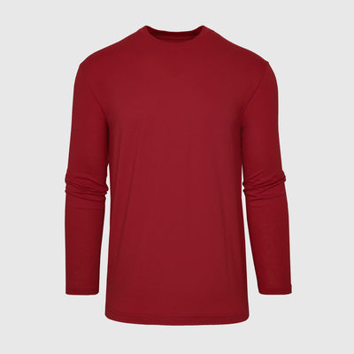 Classic Long Sleeve Crew Neck - Crimson