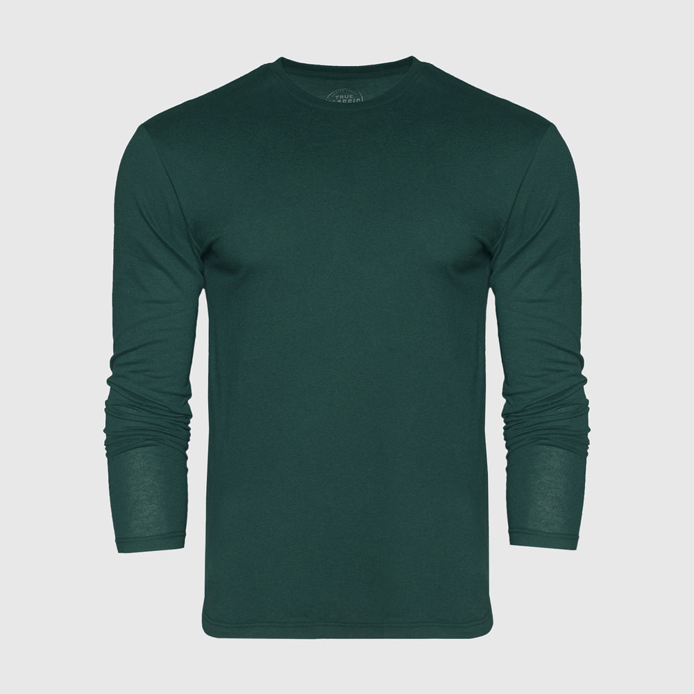 Forest Green Crew Neck Long Sleeve