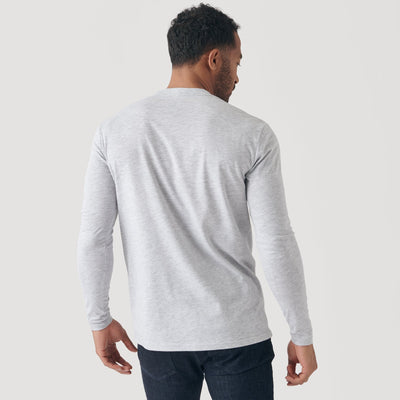 Classic Long Sleeve Crew Neck - Light Gray