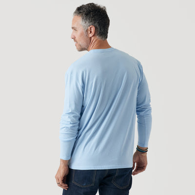Classic Long Sleeve Crew Neck - Oxford Blue 