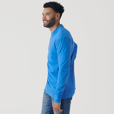 Classic Long Sleeve Crew Neck - Periwinkle Blue