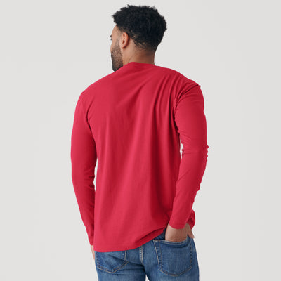 Raspberry Classic Long Sleeve Crew Neck