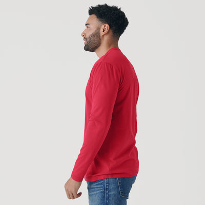 Raspberry Classic Long Sleeve Crew Neck