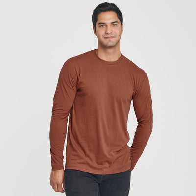 Classic Long Sleeve Crew Neck - Red Rock