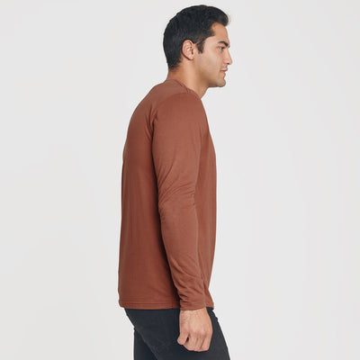 Classic Long Sleeve Crew Neck - Red Rock