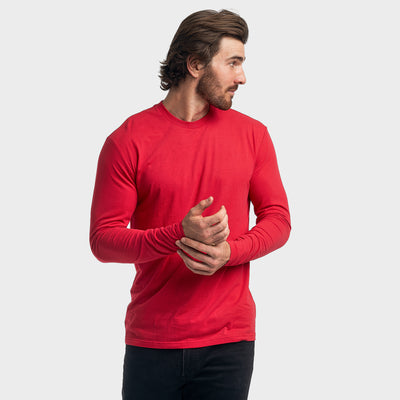 Classic Long Sleeve Crew Neck - Red