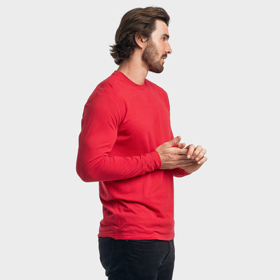 Classic Long Sleeve Crew Neck - Red
