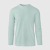 Sage Long Sleeve Crew Neck Tee against neutral backdrop.