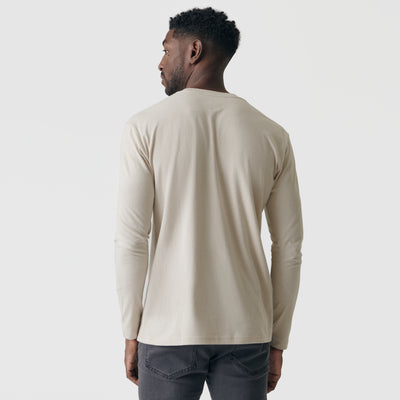 Classic Long Sleeve Crew Neck - Sandstone