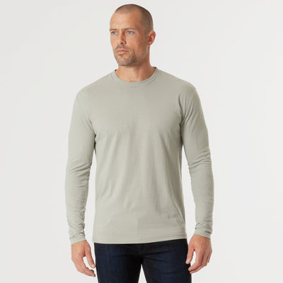 Classic Long Sleeve Crew Neck - Slate Green