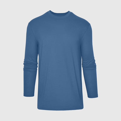 Classic Long Sleeve Crew Neck - Stone Blue