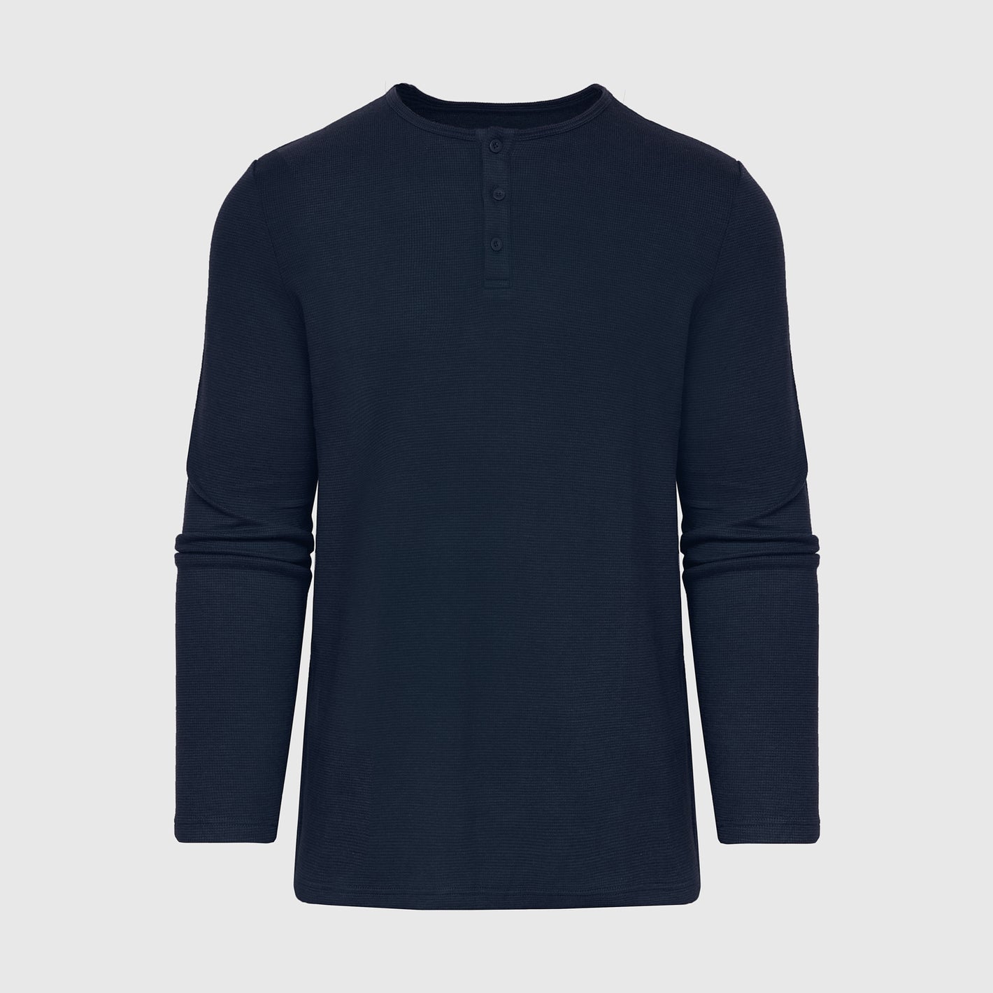 Hanes Men's Beefy Long Sleeve Three-Button Henley For Sale | North Las