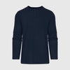 Navy Waffle Long Sleeve Henley