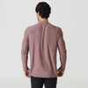 Heather Burgundy Active Long Sleeve Crew Neck