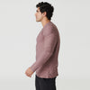 Heather Burgundy Active Long Sleeve Crew Neck