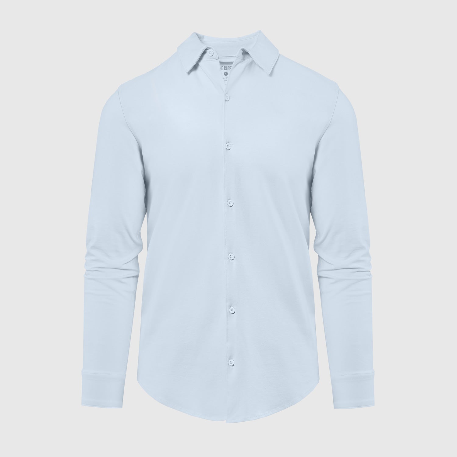 Plain Long Sleeved Shirt - Pale Blue main image 1