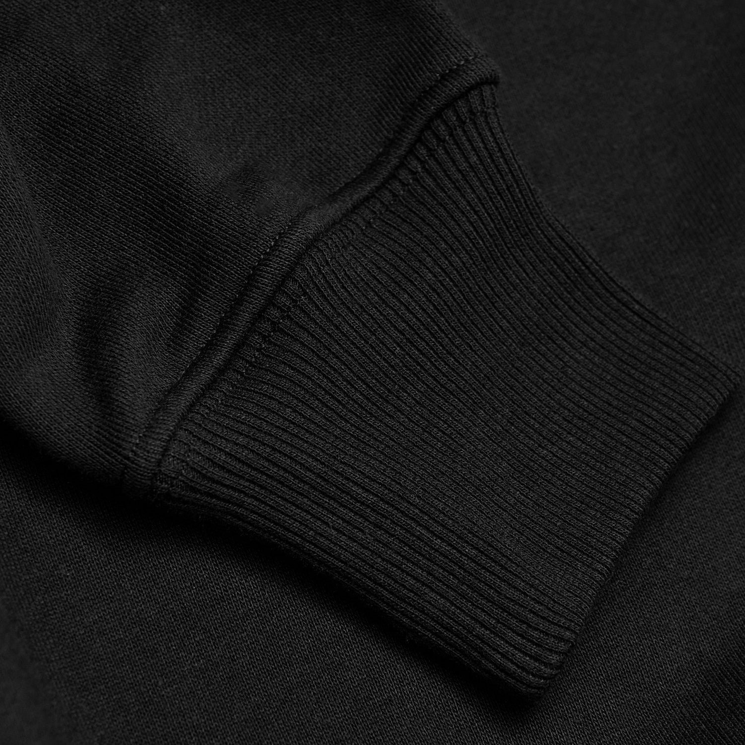 Black Fleece French Terry Pullover Crew Neck Sweatshirt