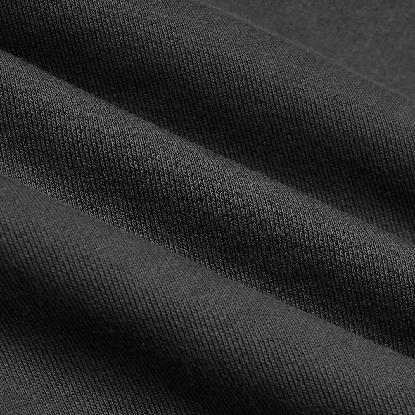 Camiseta cuello redondo tipo jersey de felpa francesa carbón