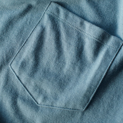 Classic Pocket Crew Neck - Bluestone