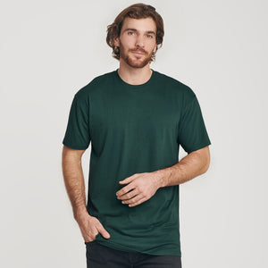 True ClassicForest Green Tall Round Hem Crew Neck T-Shirt