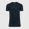 Navy Long Line Crew Neck Tee
