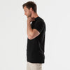 All Black Tall Straight Hem Crew Neck T-Shirt 3-Pack