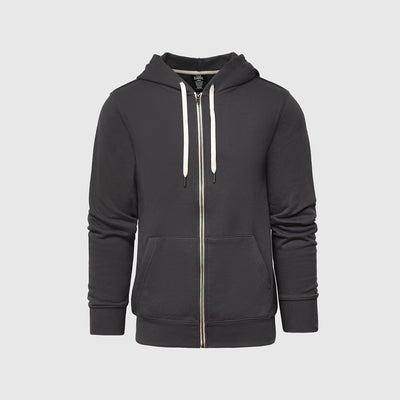 Fleece Full Zip Hoodie - Carbon