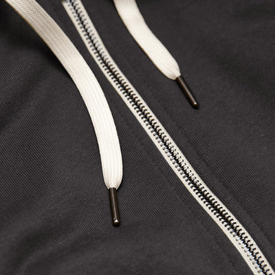 Fleece Full Zip Hoodie - Carbon