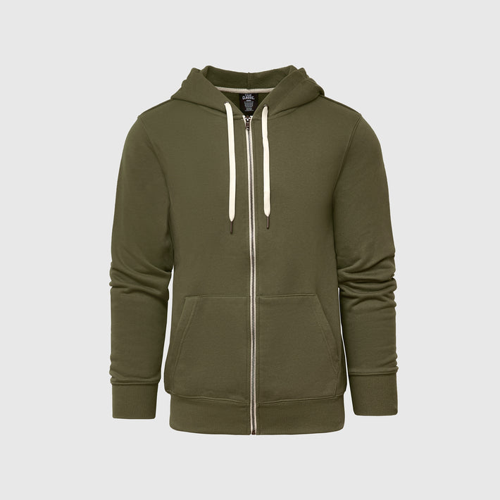 NAVY MEHRRON GREEN COLOR BLOCK FLEECE HOODIE - NAVY