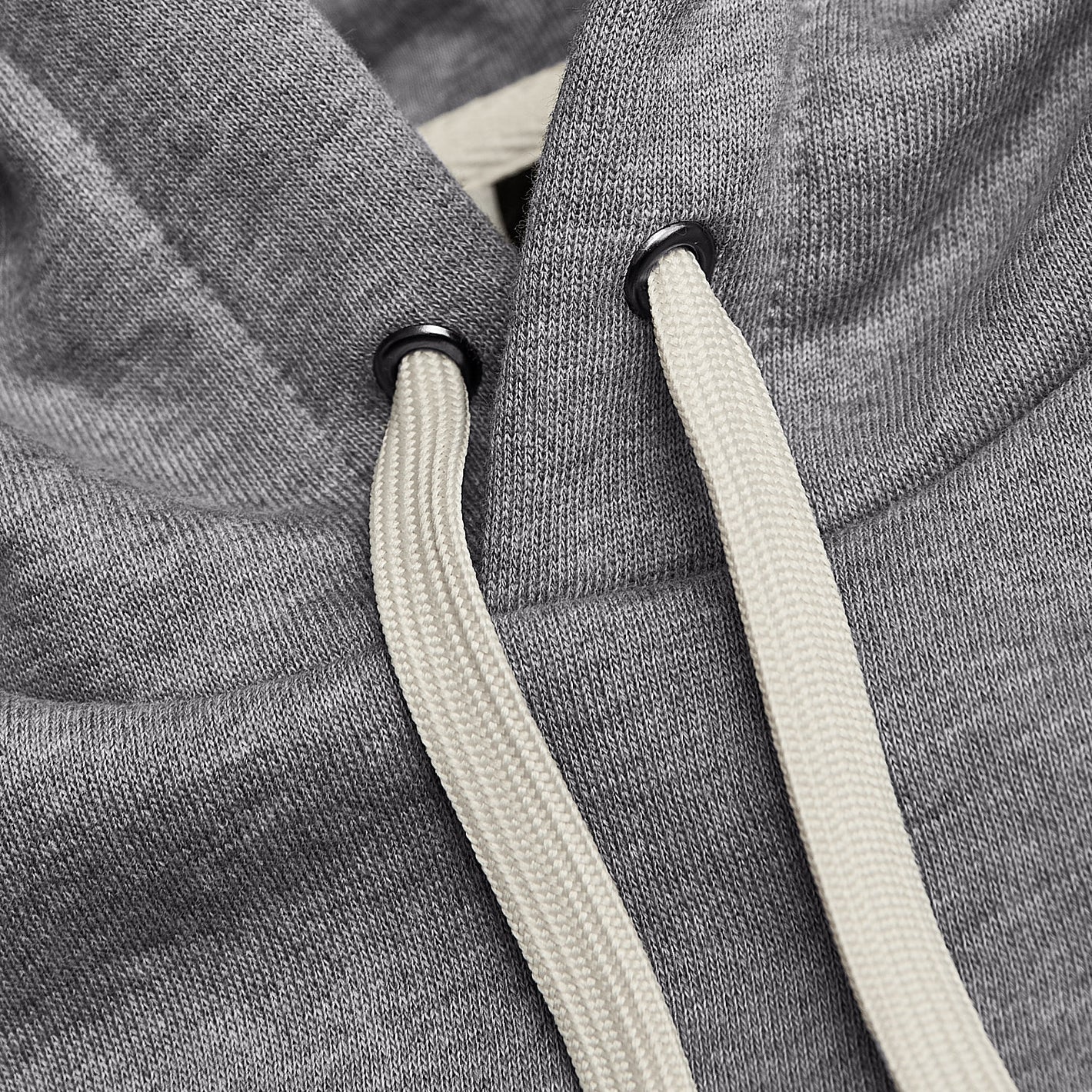 Sweat à capuche à enfiler en tissu-éponge polaire gris chiné