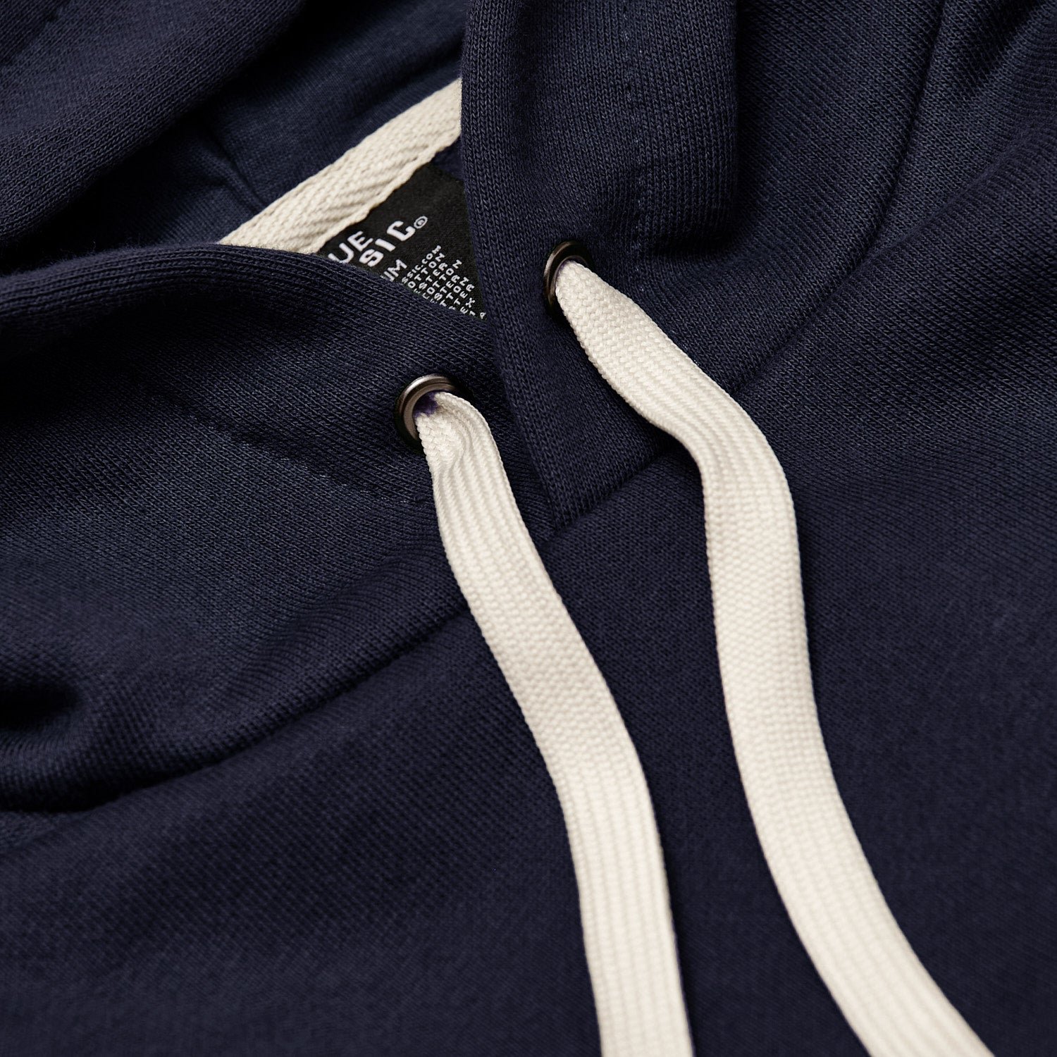 Navy Fleece French Terry Pullover Hoodie