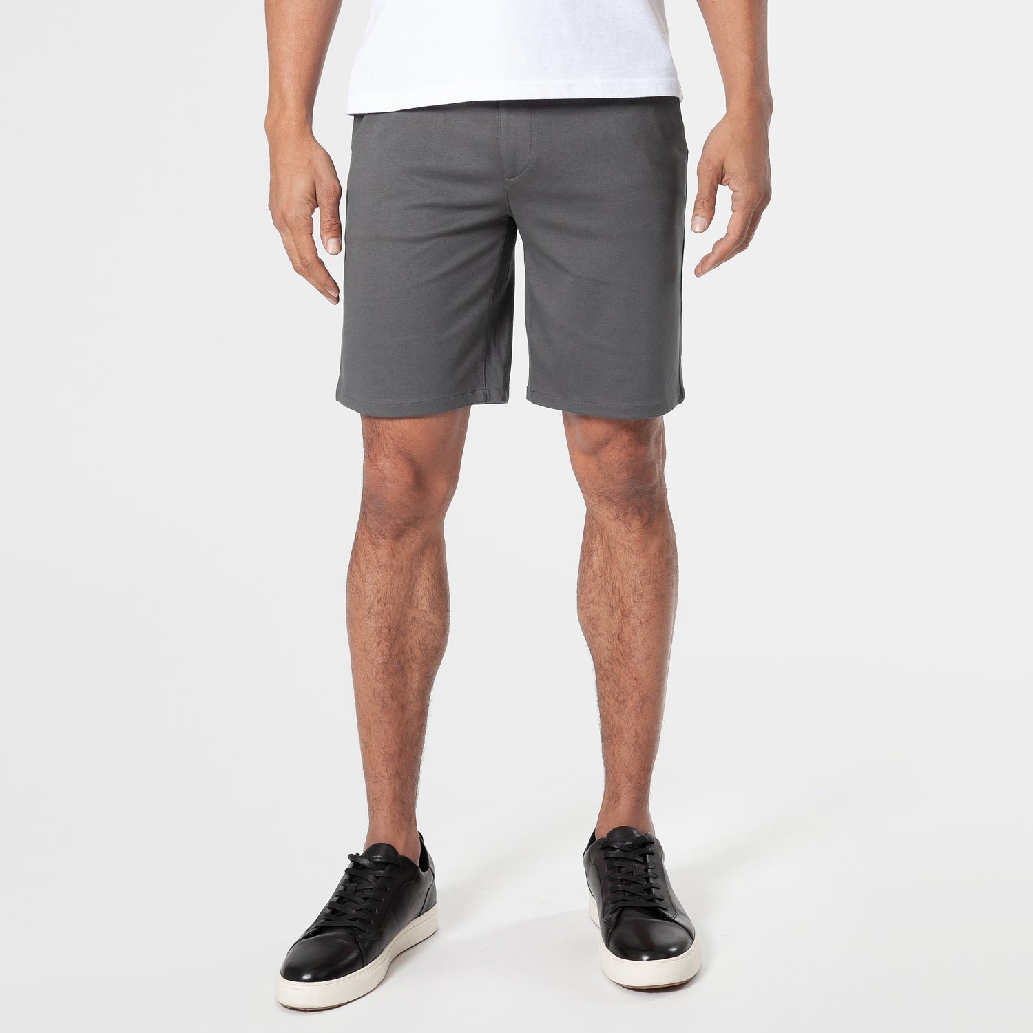 9.5" Carbon and Khaki Chino Shorts 2-Pack