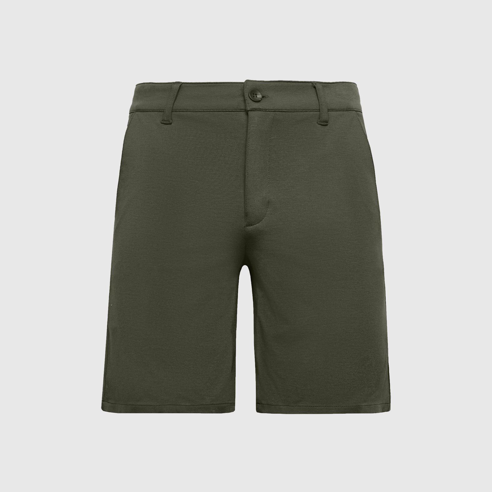 9.5" Military Green Comfort Chino Short