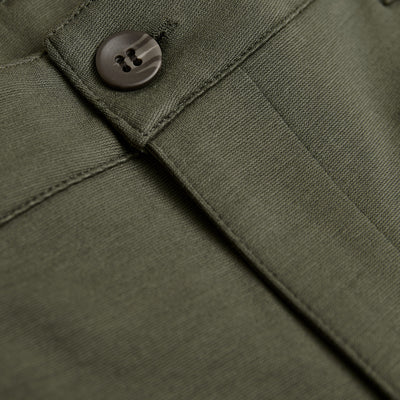 9" Comfort Knit Chino Shorts - Military Green